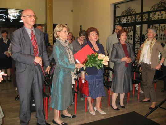 Ante Rendić Miočević, mr.sc. Anica Kisić, Vesna Girardi-Jurkić, Branka Šulc i Eva Saračević-Wurth, dodjela nagrada Hrvatskog muzejskog društva, Zagreb, 2008.